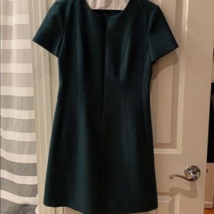 Green Theory shift dress with front zipper size 4